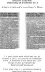 Articles from Daily Mail Wednesday 28 december 2012